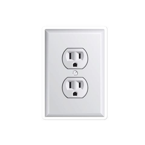 FLASHY, prank Power outlet stickers